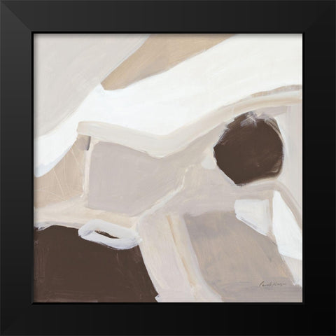 Graze Warm Black Modern Wood Framed Art Print by Munger, Pamela