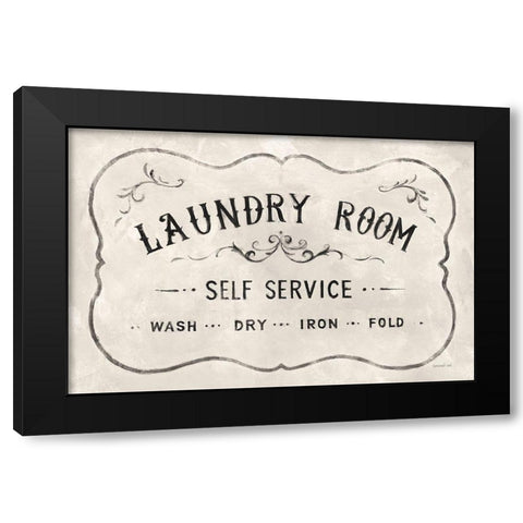 Laundry Day VII Neutral Black Modern Wood Framed Art Print with Double Matting by Nai, Danhui