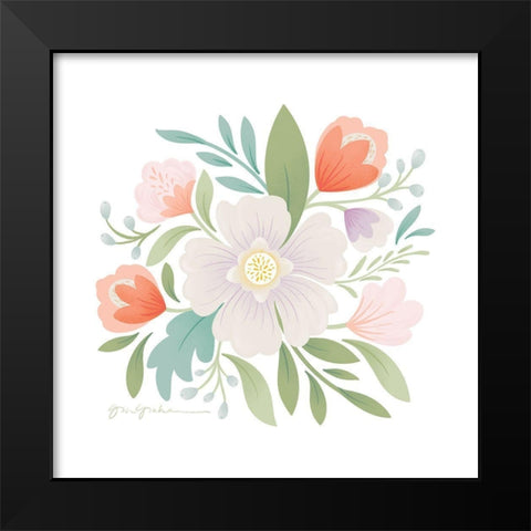 Sweet Bouquet I Black Modern Wood Framed Art Print by Graham, Gia