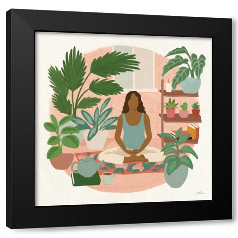 Urban Jungle II Black Modern Wood Framed Art Print by Penner, Janelle