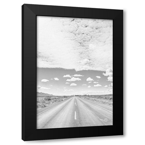 Tres Hermanas Clouds Black Modern Wood Framed Art Print by Larson, Nathan
