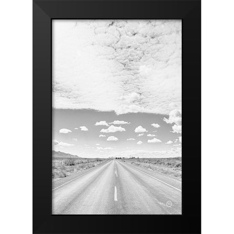 Tres Hermanas Clouds Black Modern Wood Framed Art Print by Larson, Nathan