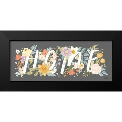 Spring Garden VIII Black Modern Wood Framed Art Print by Marshall, Laura