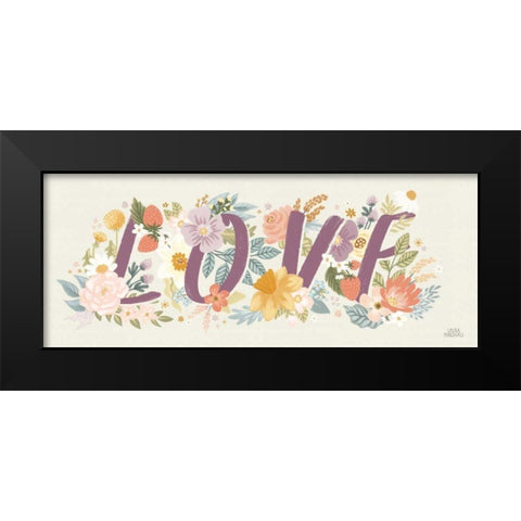 Spring Garden IX Black Modern Wood Framed Art Print by Marshall, Laura