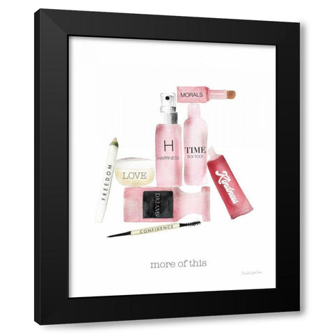 Inner Beauty IV Black Modern Wood Framed Art Print by Charro, Mercedes Lopez