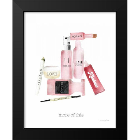 Inner Beauty IV Black Modern Wood Framed Art Print by Charro, Mercedes Lopez