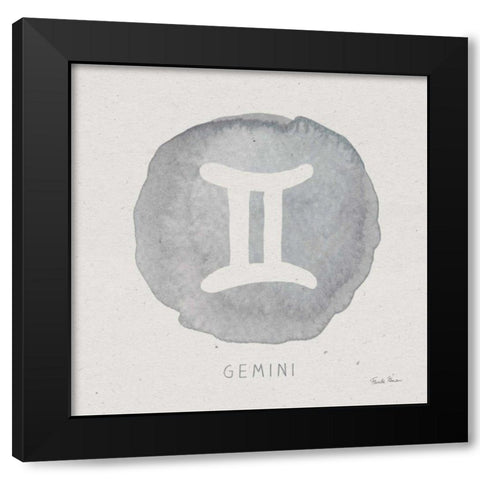 Mystic Zodiac III Black Modern Wood Framed Art Print by Zaman, Farida