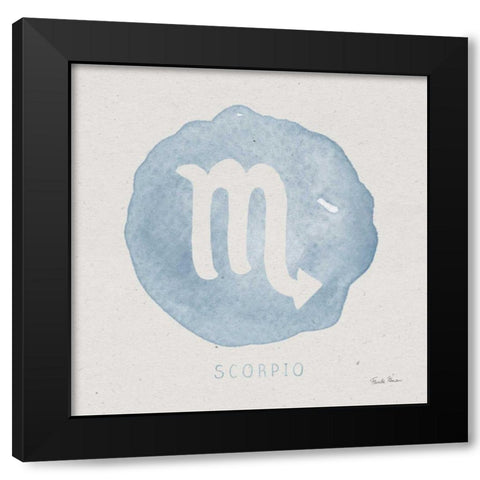 Mystic Zodiac VIII Black Modern Wood Framed Art Print by Zaman, Farida