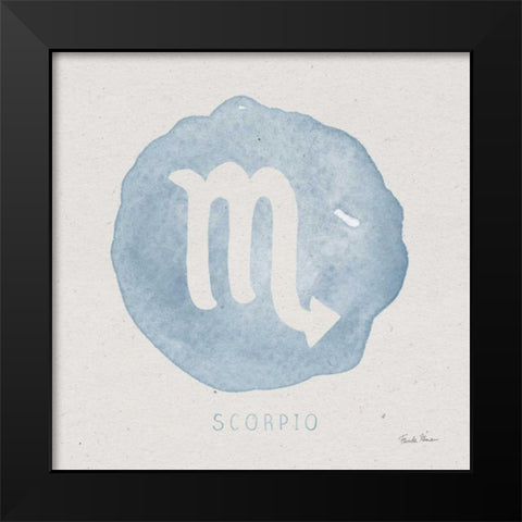 Mystic Zodiac VIII Black Modern Wood Framed Art Print by Zaman, Farida