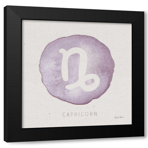 Mystic Zodiac X Black Modern Wood Framed Art Print by Zaman, Farida