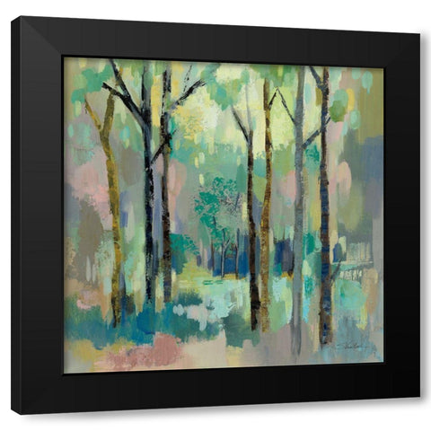 Romantic Forest Black Modern Wood Framed Art Print with Double Matting by Vassileva, Silvia
