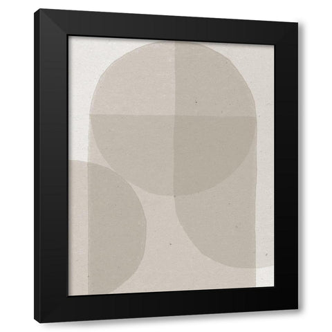 Soft Rain II Black Modern Wood Framed Art Print by Hershey, Moira