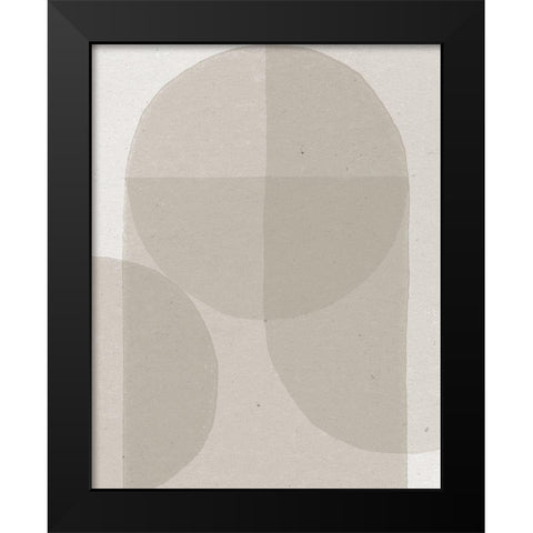 Soft Rain II Black Modern Wood Framed Art Print by Hershey, Moira