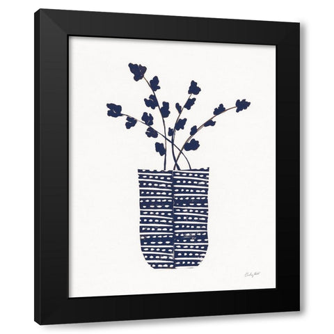 Shadow Vessel I Navy Black Modern Wood Framed Art Print by Prahl, Courtney