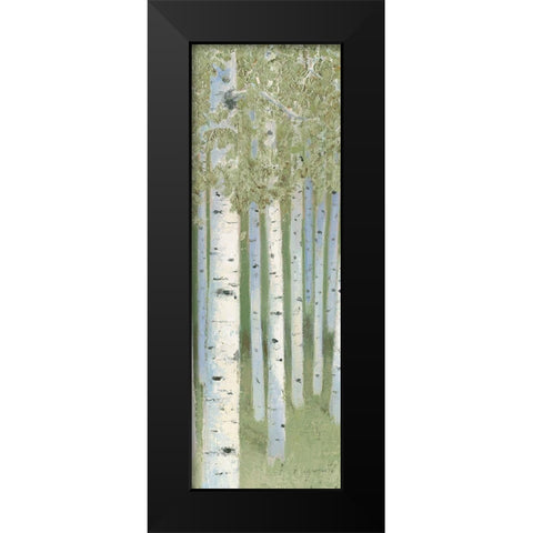 Green Forest II Black Modern Wood Framed Art Print by Wiens, James