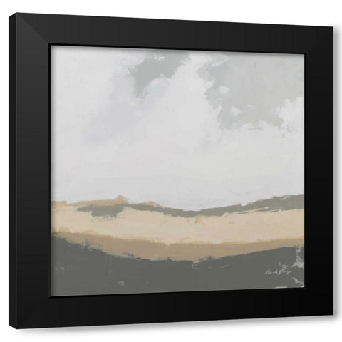 Hills Beyond Hills Neutral Black Modern Wood Framed Art Print by Munger, Pamela