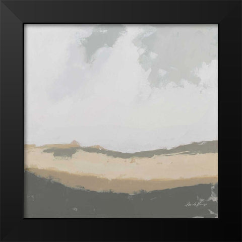 Hills Beyond Hills Neutral Black Modern Wood Framed Art Print by Munger, Pamela