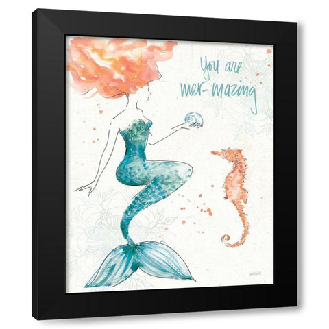 Sea Sirens I Black Modern Wood Framed Art Print by Tavoletti, Anne