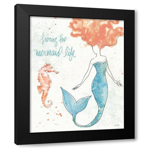 Sea Sirens II Black Modern Wood Framed Art Print by Tavoletti, Anne