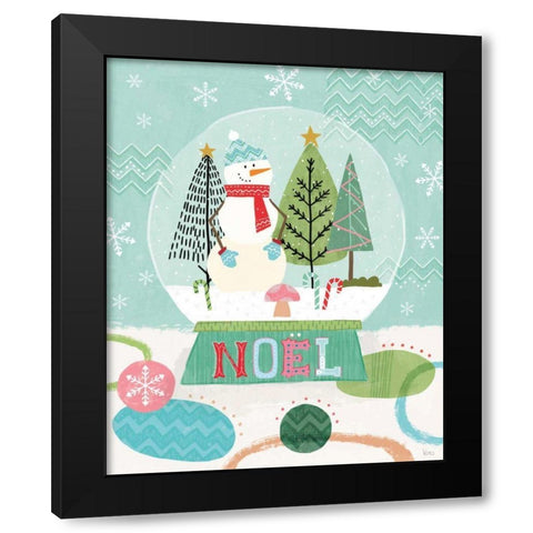 Holiday Love I Black Modern Wood Framed Art Print with Double Matting by Charron, Veronique
