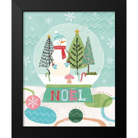 Holiday Love I Black Modern Wood Framed Art Print by Charron, Veronique
