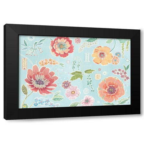 Happy Meadow I Black Modern Wood Framed Art Print by Brissonnet, Daphne