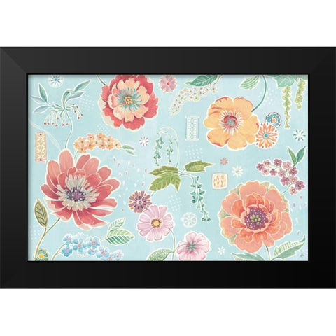 Happy Meadow I Black Modern Wood Framed Art Print by Brissonnet, Daphne