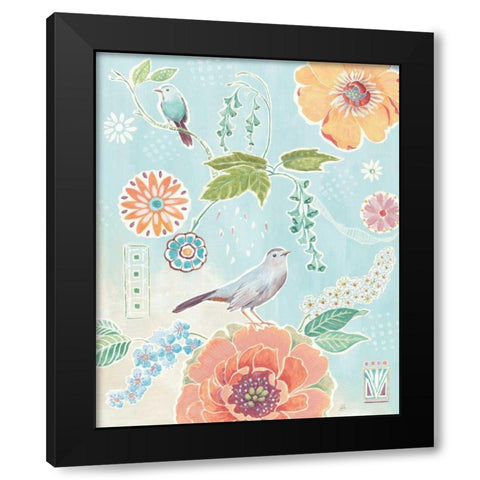 Happy Meadow VII Black Modern Wood Framed Art Print by Brissonnet, Daphne