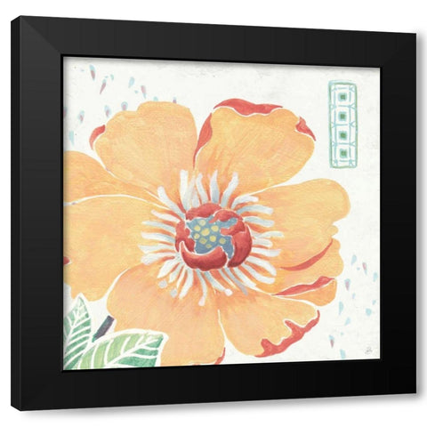 Happy Meadow VIII Black Modern Wood Framed Art Print with Double Matting by Brissonnet, Daphne