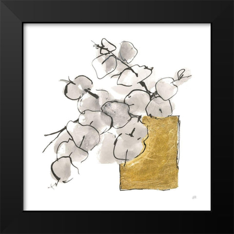 Delicate Gilded Vase IV Black Modern Wood Framed Art Print by Paschke, Chris