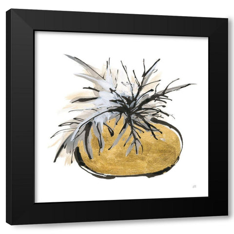 Gilded Vase III Black Modern Wood Framed Art Print with Double Matting by Paschke, Chris