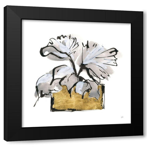 Gilded Vase IV Black Modern Wood Framed Art Print by Paschke, Chris