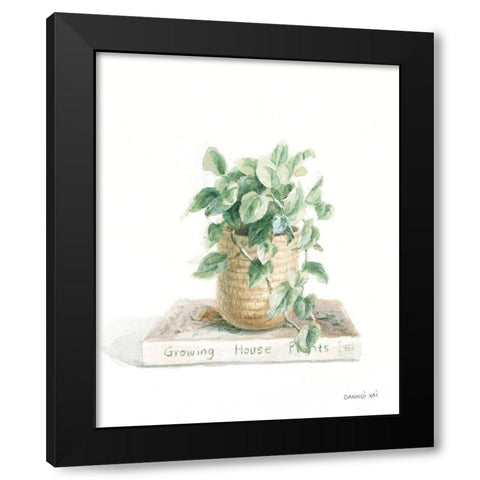 Grown at Home II Black Modern Wood Framed Art Print with Double Matting by Nai, Danhui