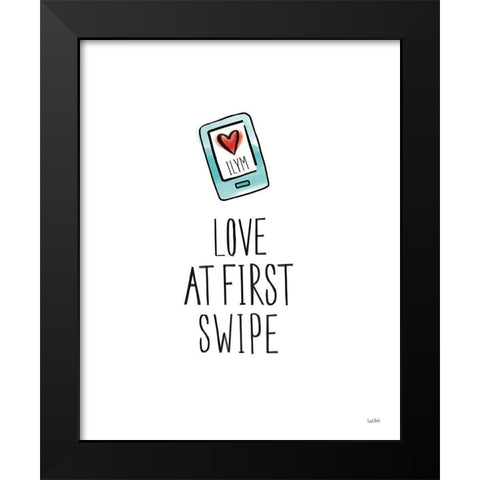 Valentines XI Black Modern Wood Framed Art Print by York, Leah