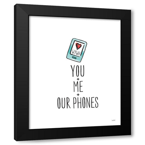 Valentines XI WYWH Black Modern Wood Framed Art Print with Double Matting by York, Leah