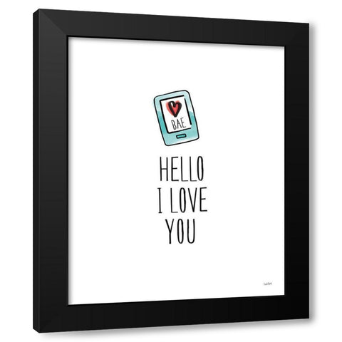 Valentines XI BAE Black Modern Wood Framed Art Print with Double Matting by York, Leah