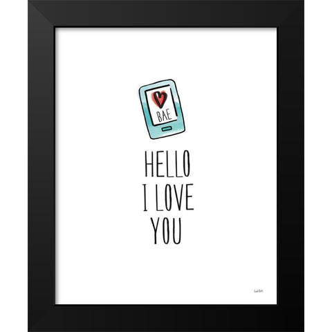 Valentines XI BAE Black Modern Wood Framed Art Print by York, Leah