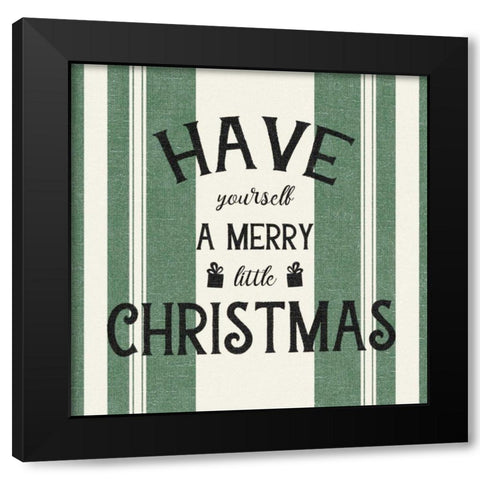 Heartland Holiday II Black Modern Wood Framed Art Print with Double Matting by Wild Apple Portfolio