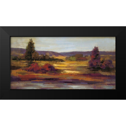 Fall Riverside Crop Black Modern Wood Framed Art Print by Vassileva, Silvia