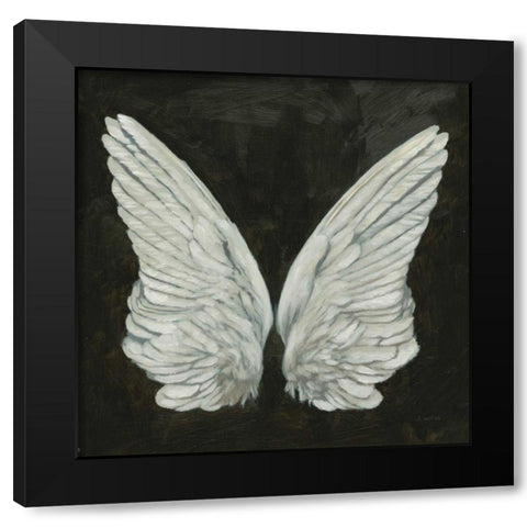 Wings I Black Modern Wood Framed Art Print with Double Matting by Wiens, James