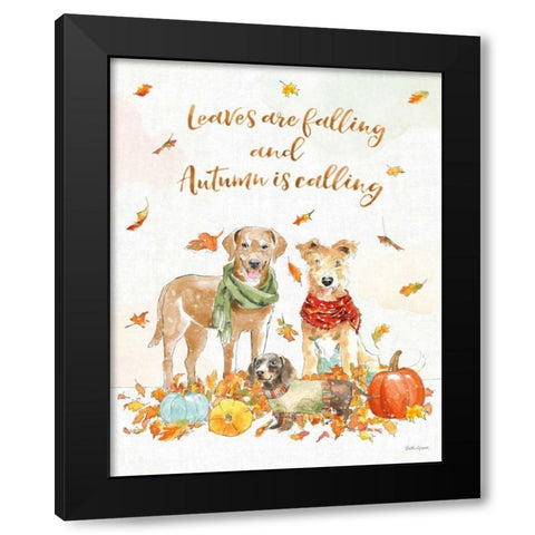 Harvest Dogs I v2 Vertical Black Modern Wood Framed Art Print by Grove, Beth