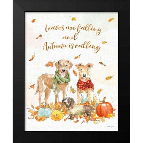 Harvest Dogs I v2 Vertical Black Modern Wood Framed Art Print by Grove, Beth