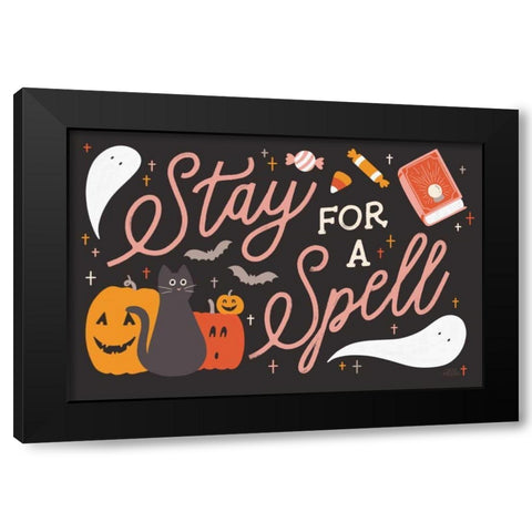 Trick or Treat I Black Modern Wood Framed Art Print by Marshall, Laura