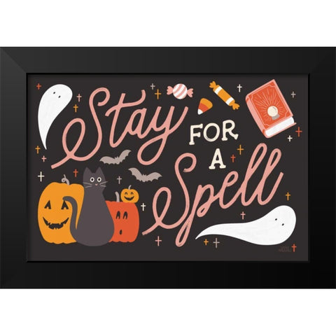 Trick or Treat I Black Modern Wood Framed Art Print by Marshall, Laura