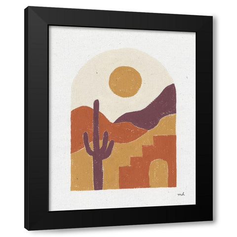 Desert Window II Black Modern Wood Framed Art Print by Hershey, Moira