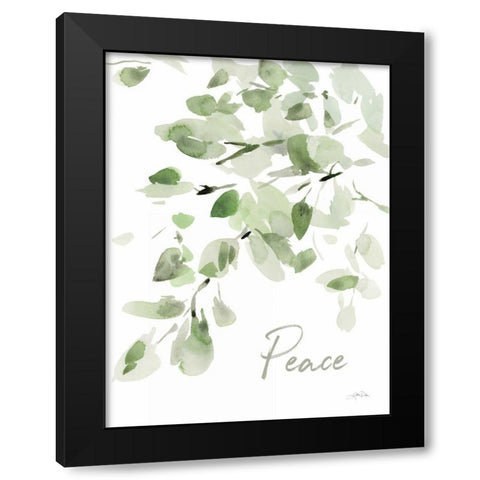 Cascading Branches I Peace Black Modern Wood Framed Art Print by Pete, Katrina
