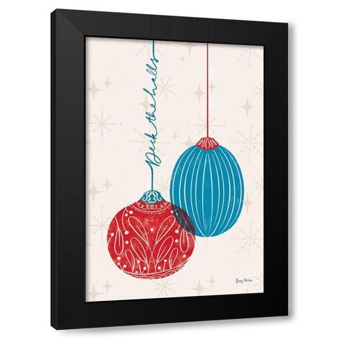 Retro Ornaments I Black Modern Wood Framed Art Print with Double Matting by Thorns, Becky