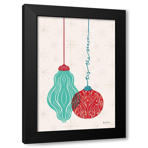 Retro Ornaments III Black Modern Wood Framed Art Print by Thorns, Becky