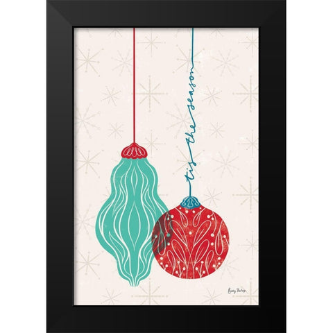 Retro Ornaments III Black Modern Wood Framed Art Print by Thorns, Becky