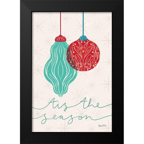 Retro Ornaments VII Black Modern Wood Framed Art Print by Thorns, Becky
